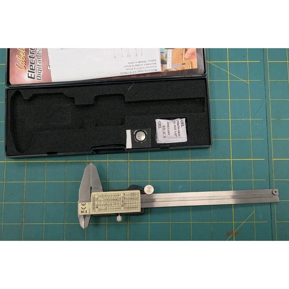 Cabela's Electronic Digital Caliper Instructions Guide Included in Box 8